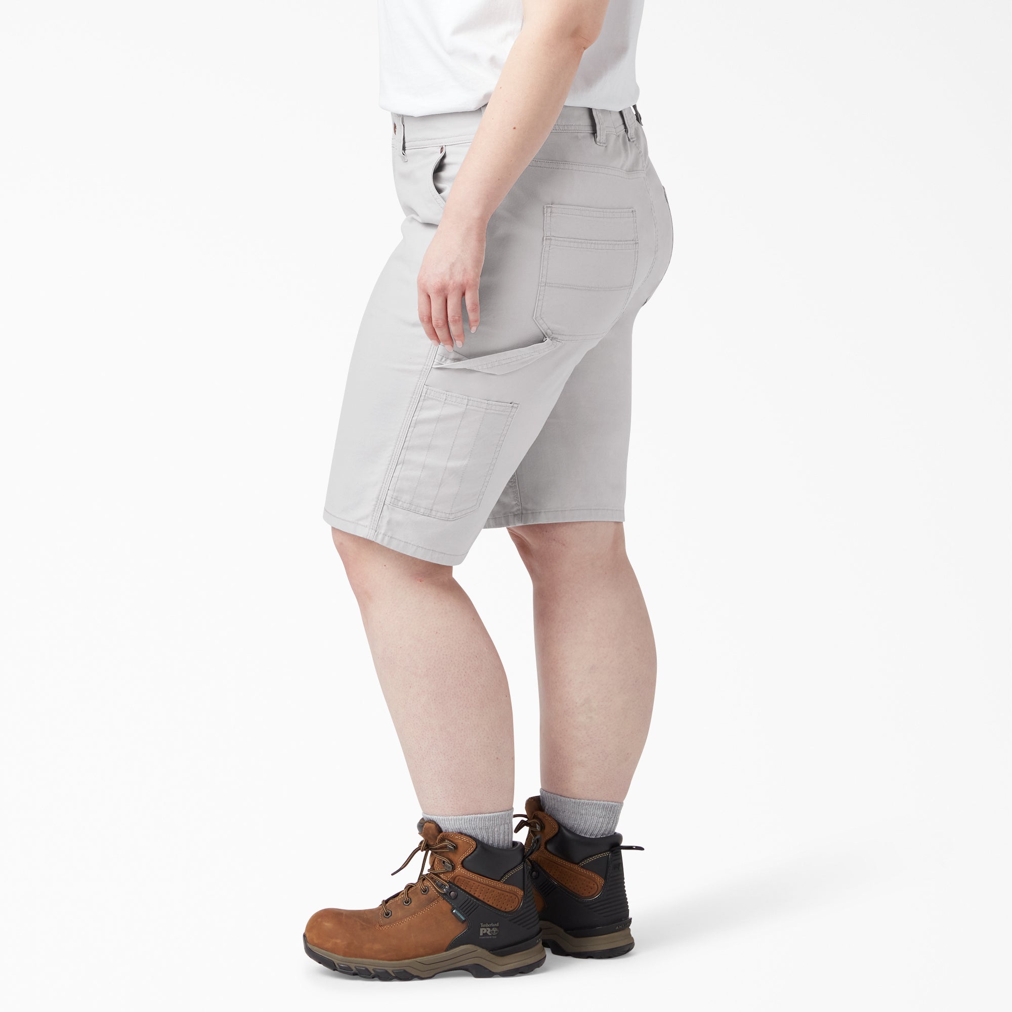 "Women's Plus Relaxed Fit Duck Carpenter Shorts, 11"""