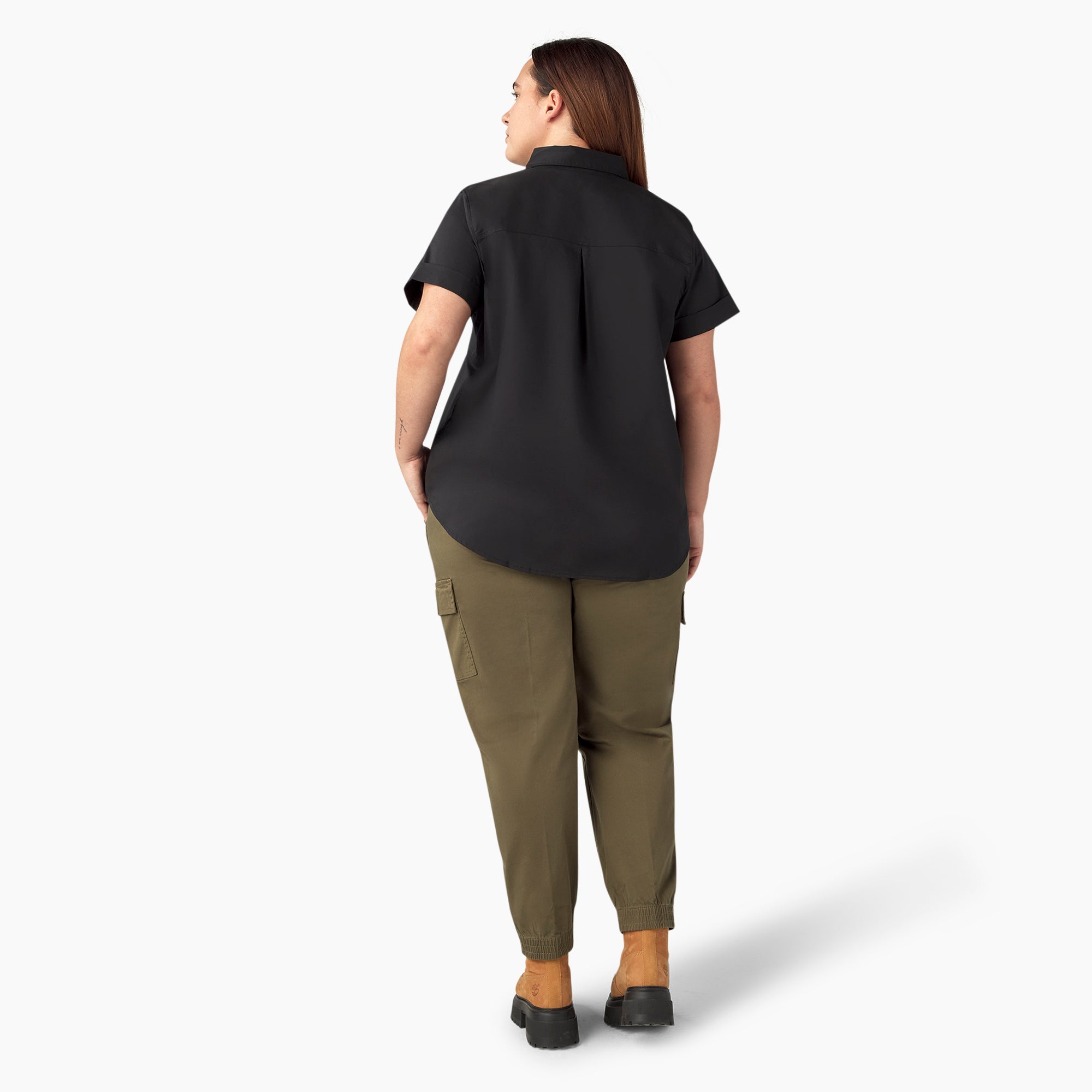 "Women's Plus Button-Up Shirt"