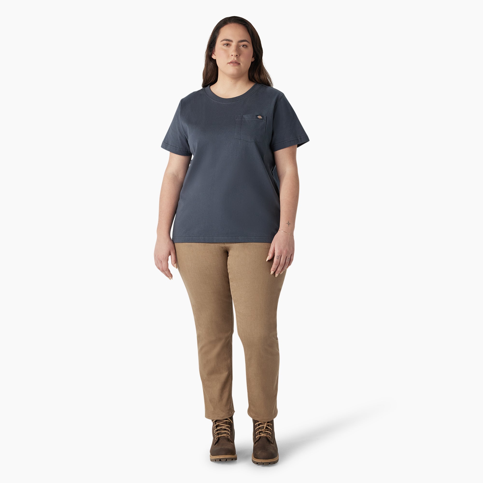 "Women's Plus Heavyweight Short Sleeve Pocket T-Shirt"