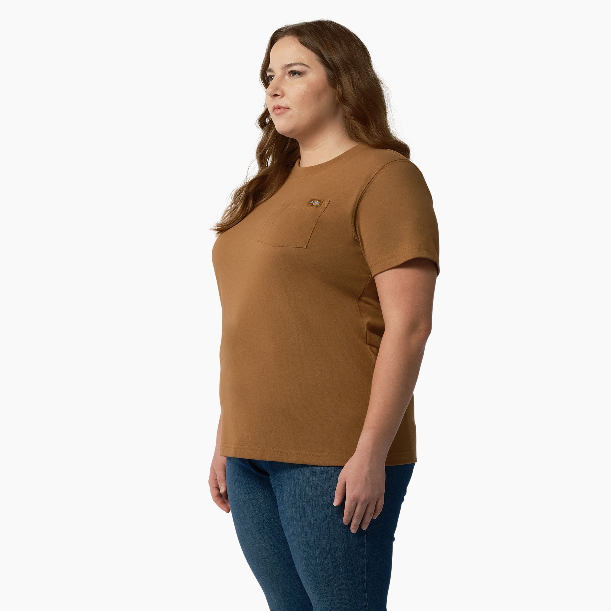 "Women's Plus Heavyweight Short Sleeve Pocket T-Shirt"