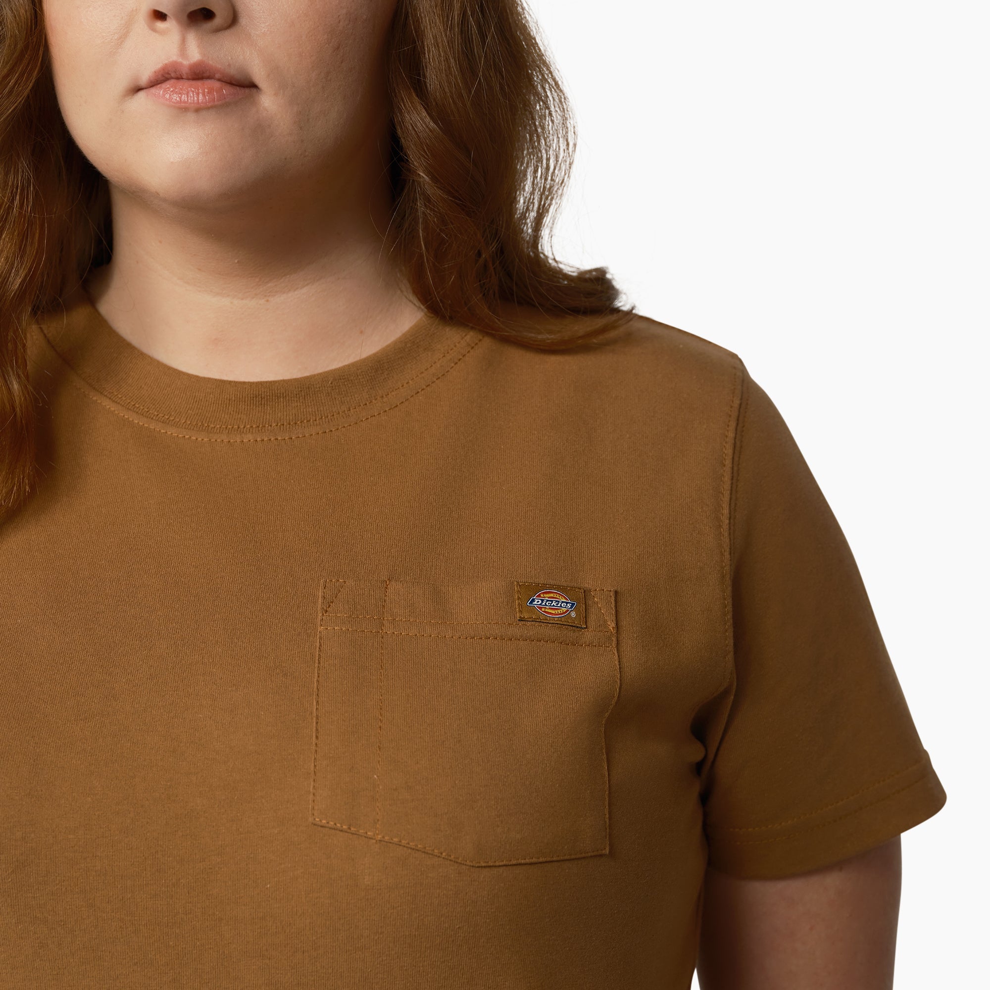 "Women's Plus Heavyweight Short Sleeve Pocket T-Shirt"