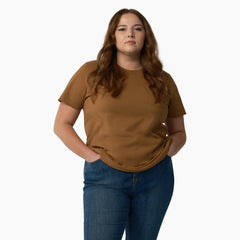 "Women's Plus Heavyweight Short Sleeve Pocket T-Shirt"