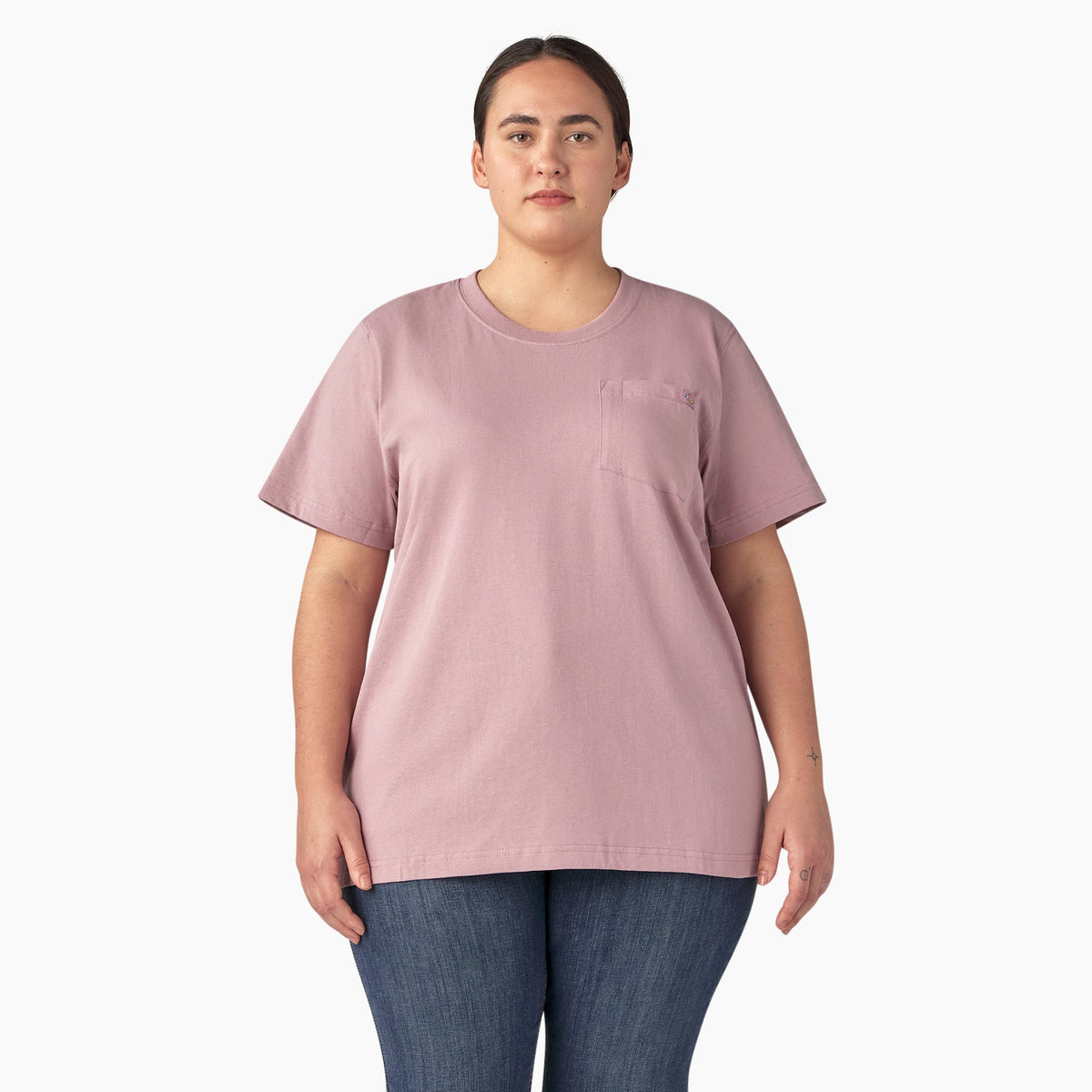 "Women's Plus Heavyweight Short Sleeve Pocket T-Shirt"
