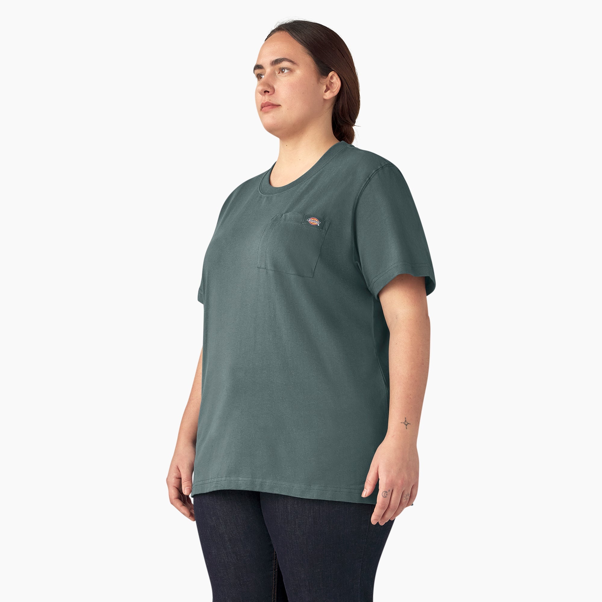 "Women's Plus Heavyweight Short Sleeve Pocket T-Shirt"