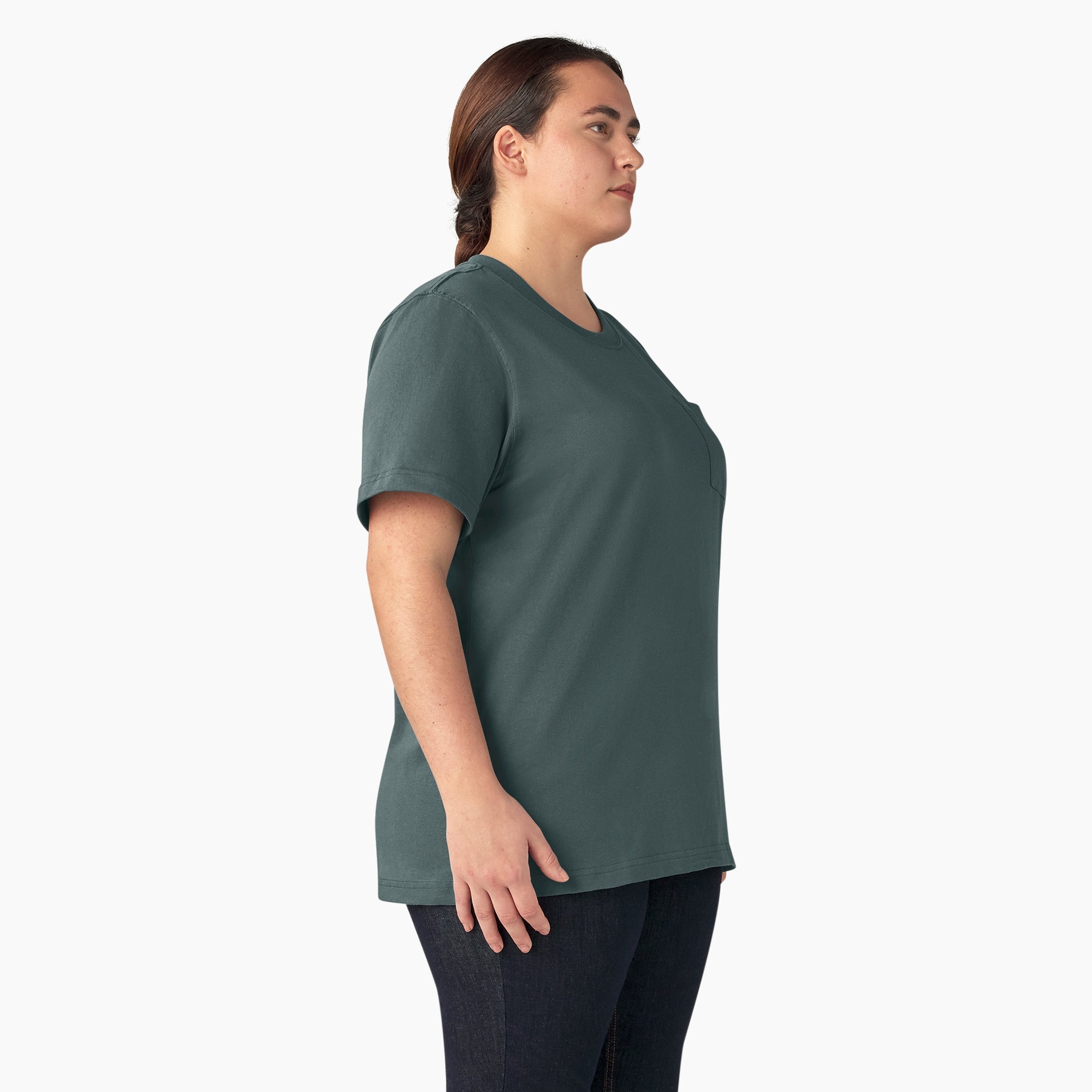 "Women's Plus Heavyweight Short Sleeve Pocket T-Shirt"