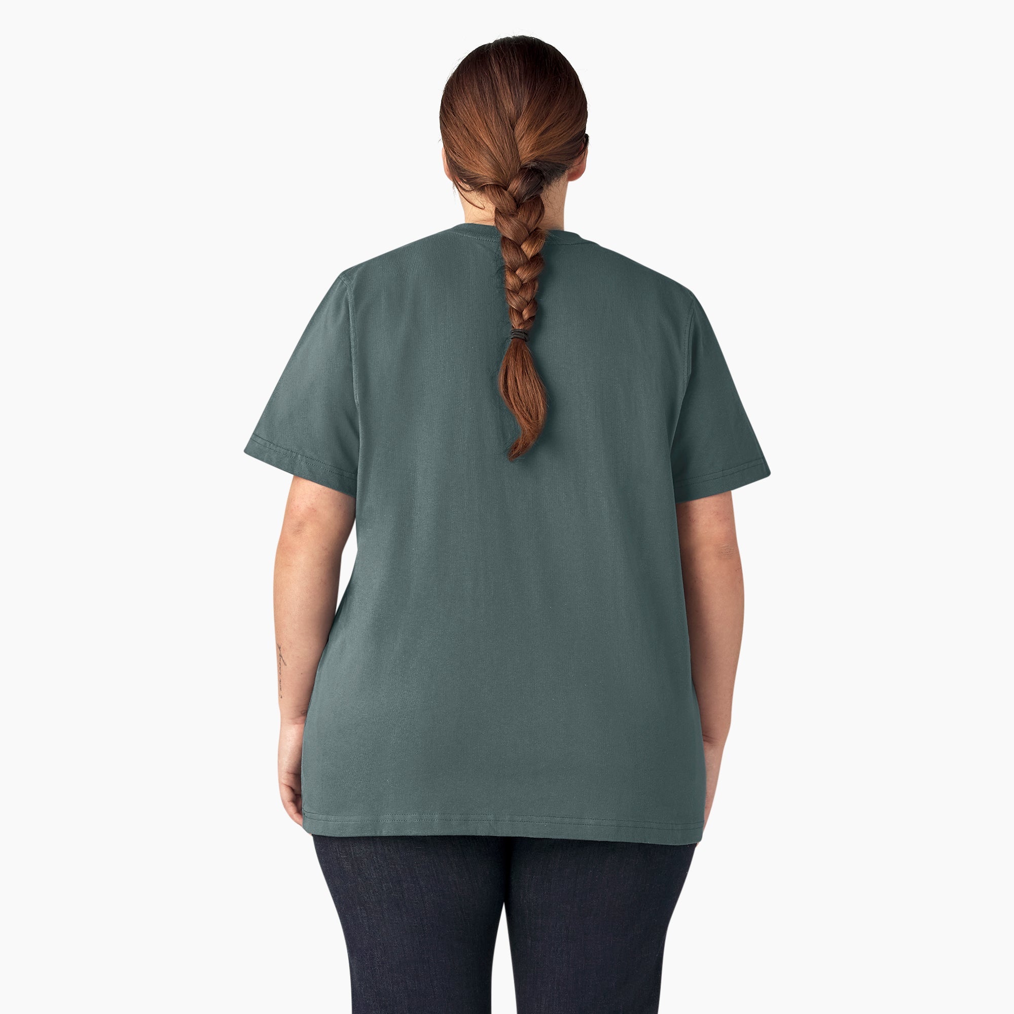 "Women's Plus Heavyweight Short Sleeve Pocket T-Shirt"