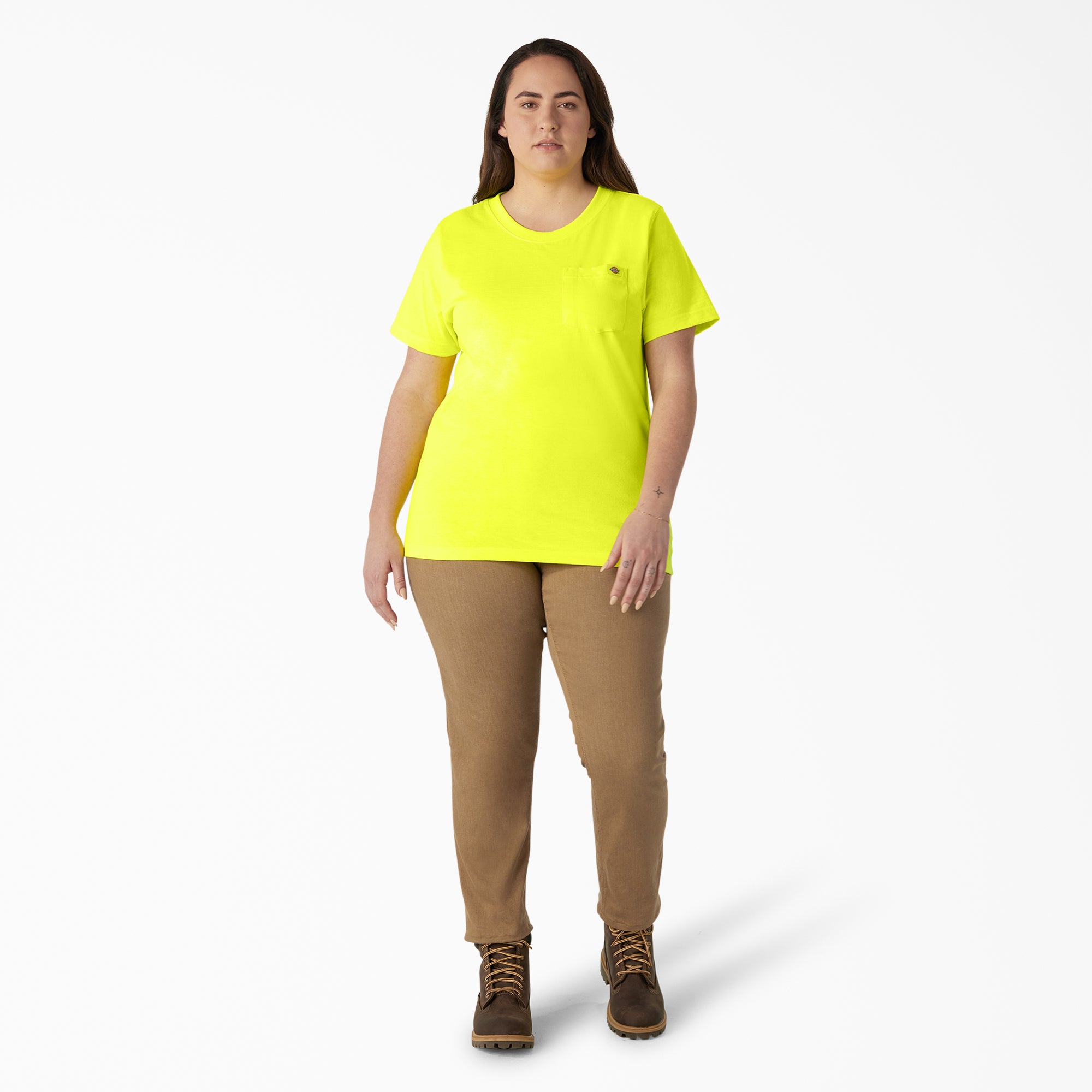 "Women's Plus Heavyweight Short Sleeve Pocket T-Shirt"