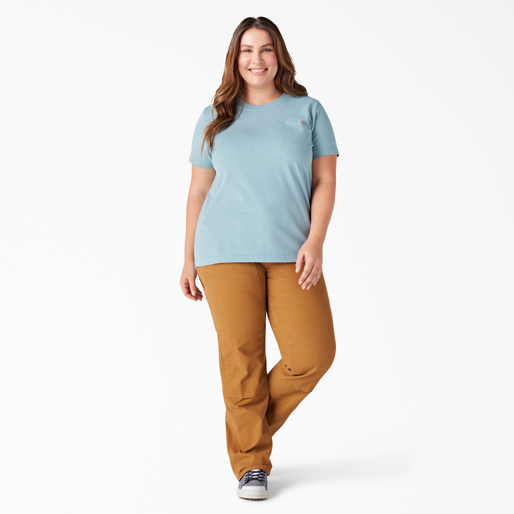 "Women's Plus Heavyweight Short Sleeve Pocket T-Shirt"