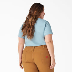 "Women's Plus Heavyweight Short Sleeve Pocket T-Shirt"