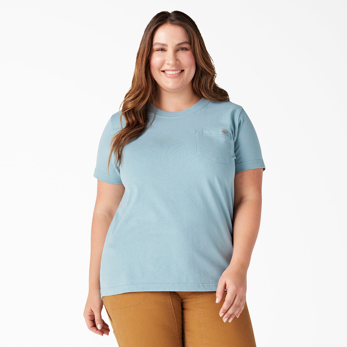 "Women's Plus Heavyweight Short Sleeve Pocket T-Shirt"