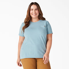 "Women's Plus Heavyweight Short Sleeve Pocket T-Shirt"