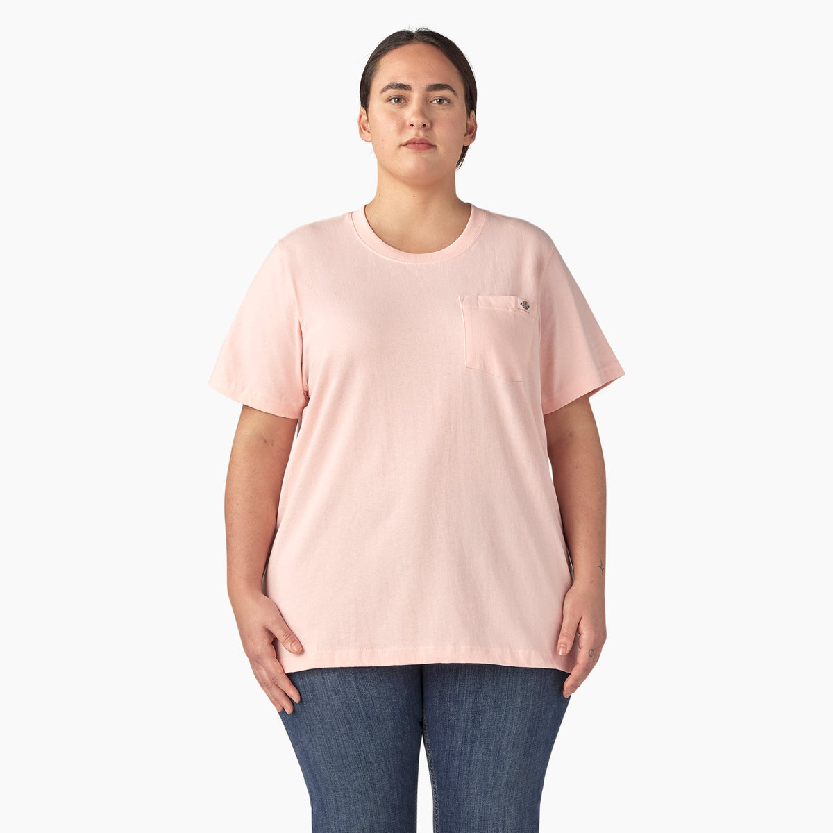 "Women's Plus Heavyweight Short Sleeve Pocket T-Shirt"