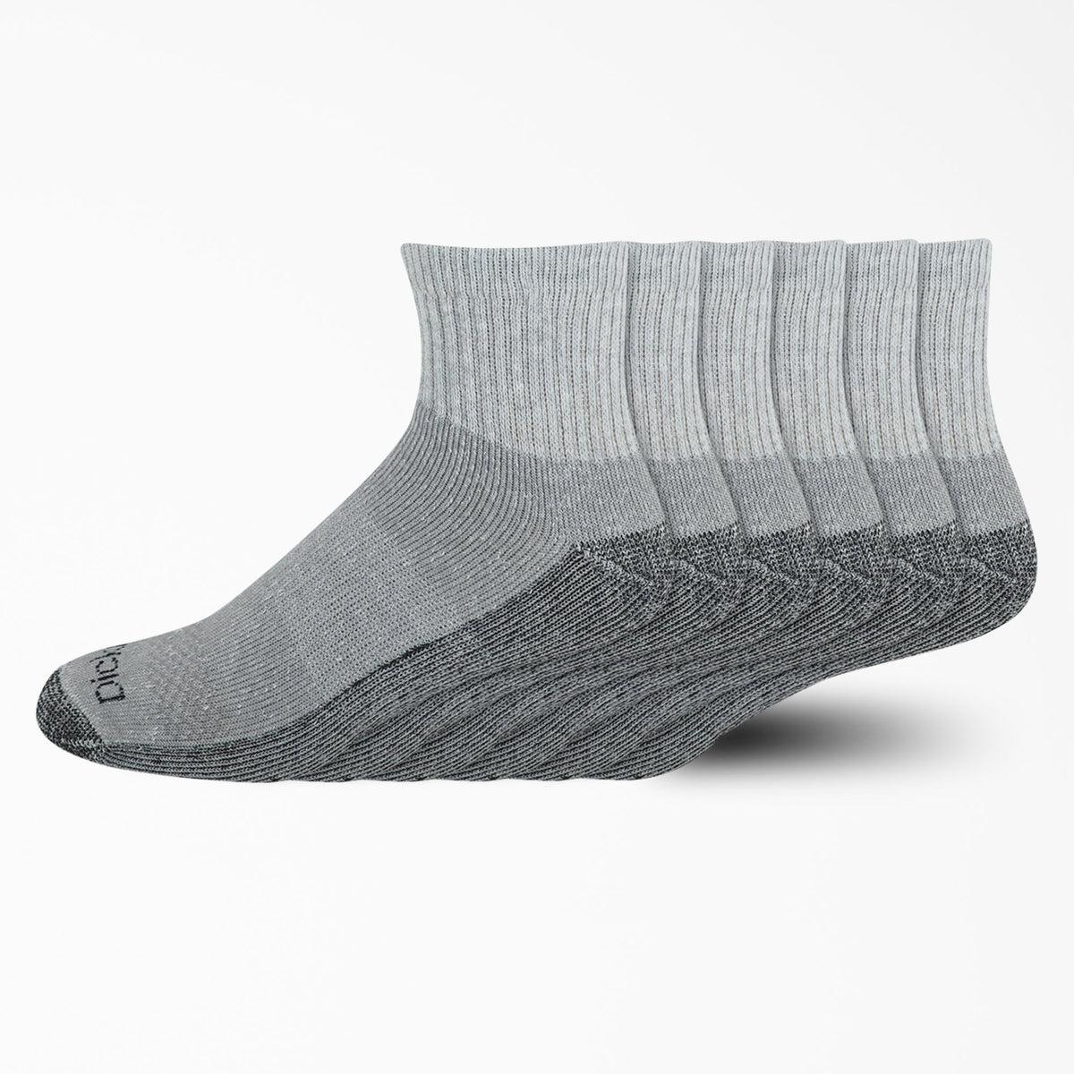 "Moisture Control Quarter Socks, Size 6-12, 6-Pack"