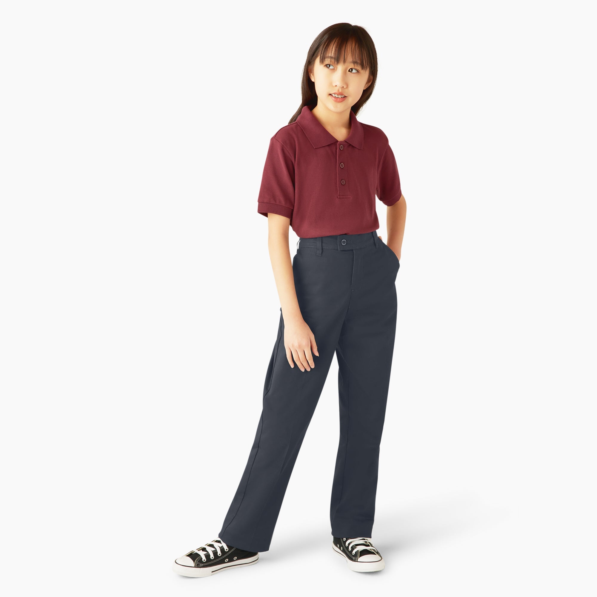 "Girls' Slim Fit Pants, 4-20"