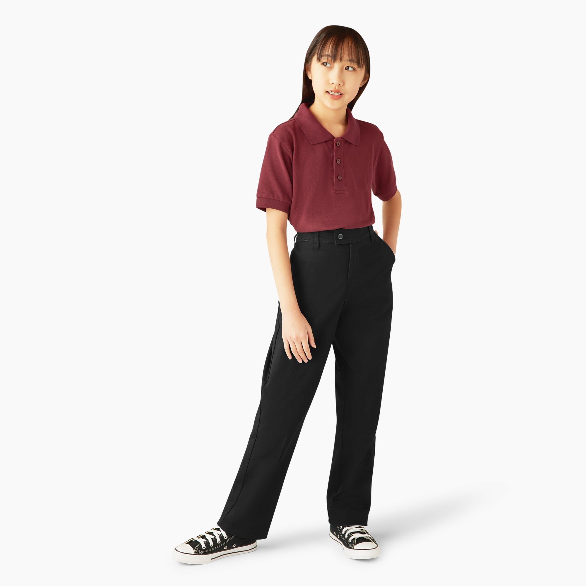 "Girls' Slim Fit Pants, 4-20"