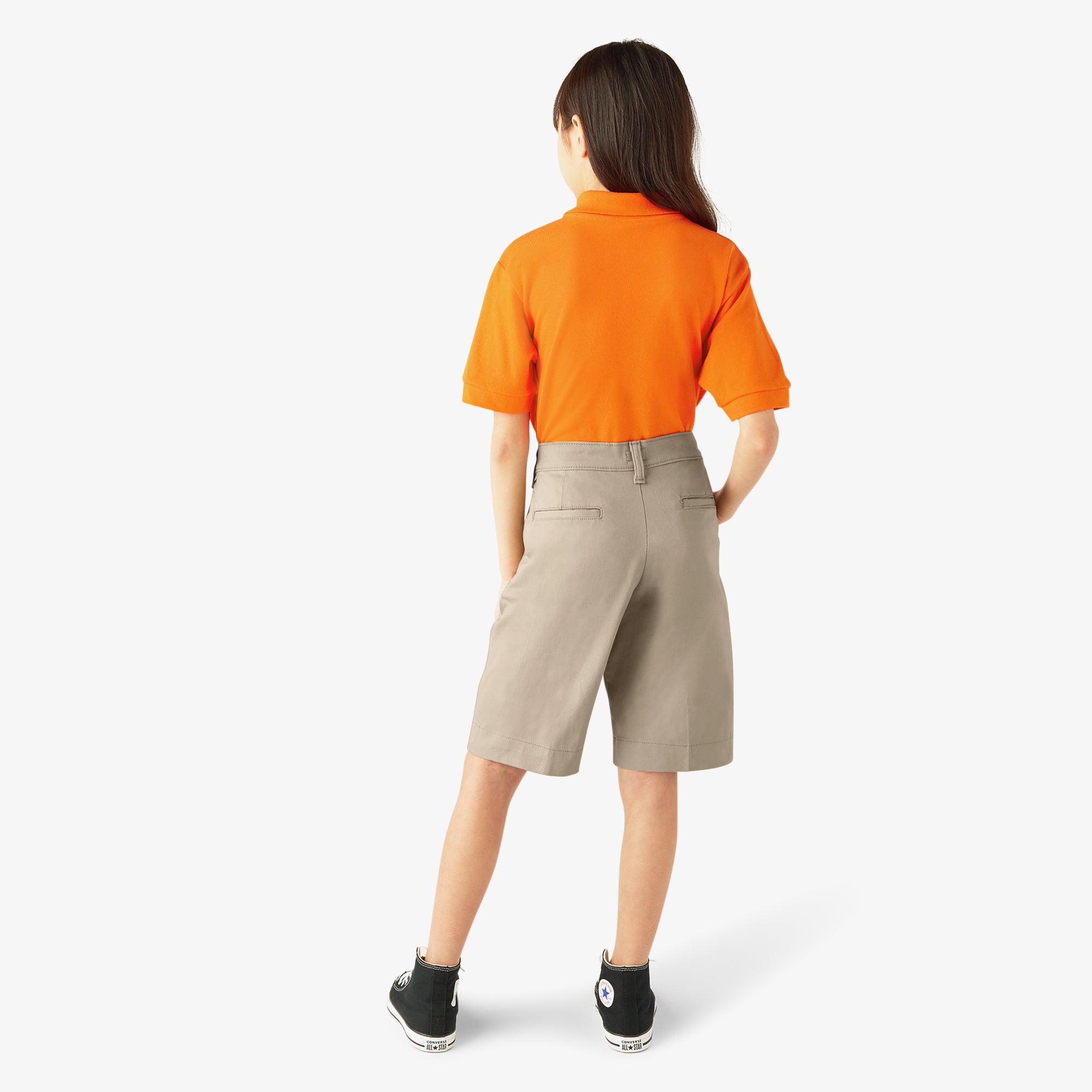"Girls' Classic Fit Bermuda Shorts, 4-20"