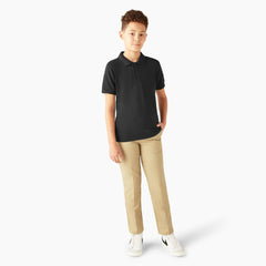"Kids' Piqué Short Sleeve Polo"