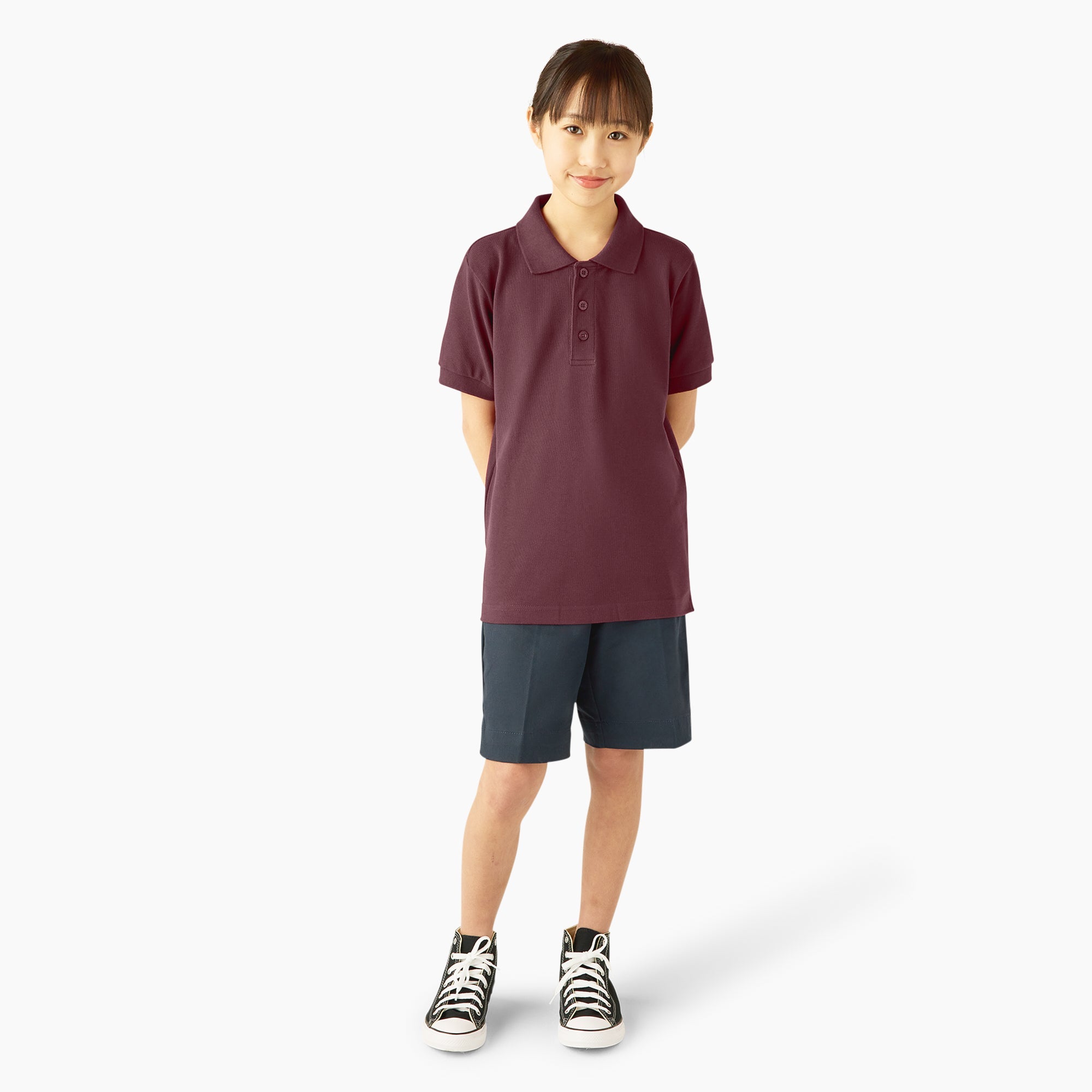 "Kids' Piqué Short Sleeve Polo"