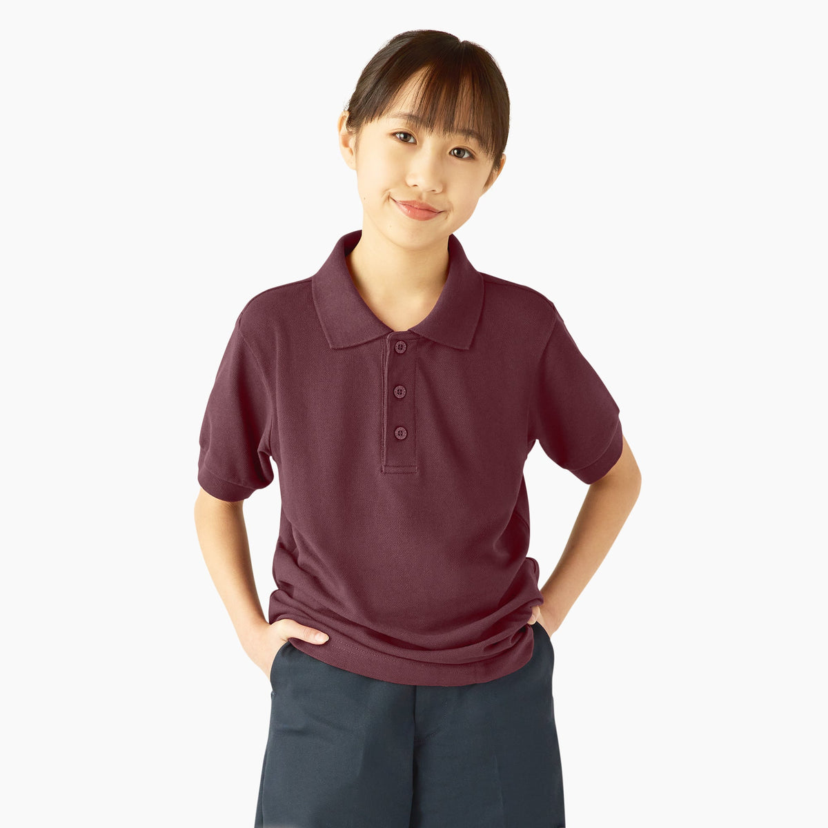 "Kids' Piqué Short Sleeve Polo"