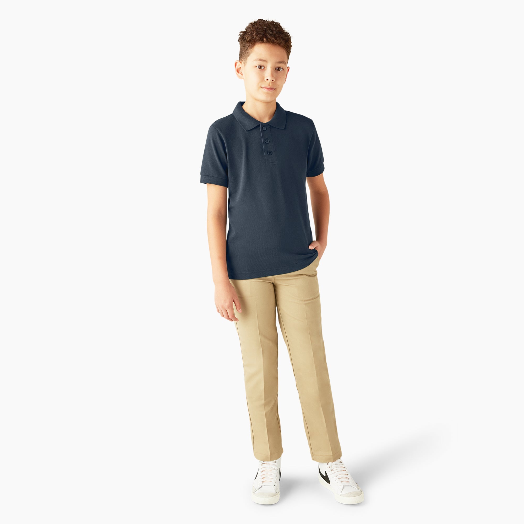"Kids' Piqué Short Sleeve Polo"