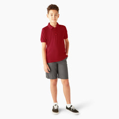 "Kids' Piqué Short Sleeve Polo"