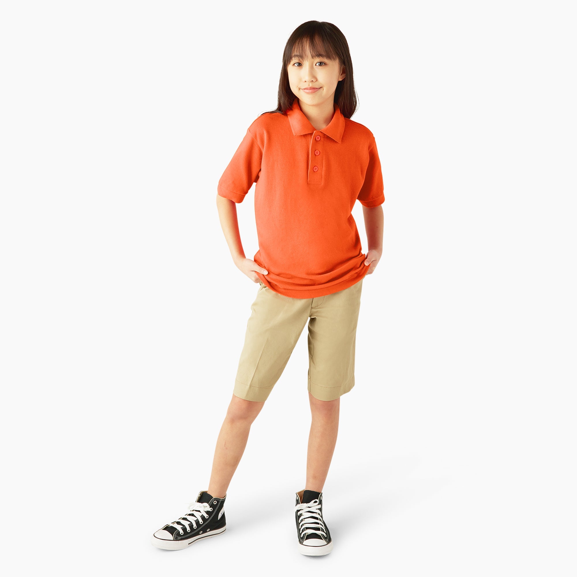 "Kids' Piqué Short Sleeve Polo"