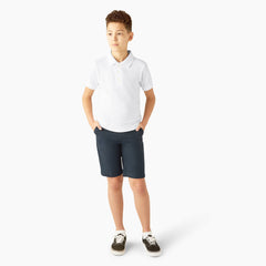 "Kids' Piqué Short Sleeve Polo"