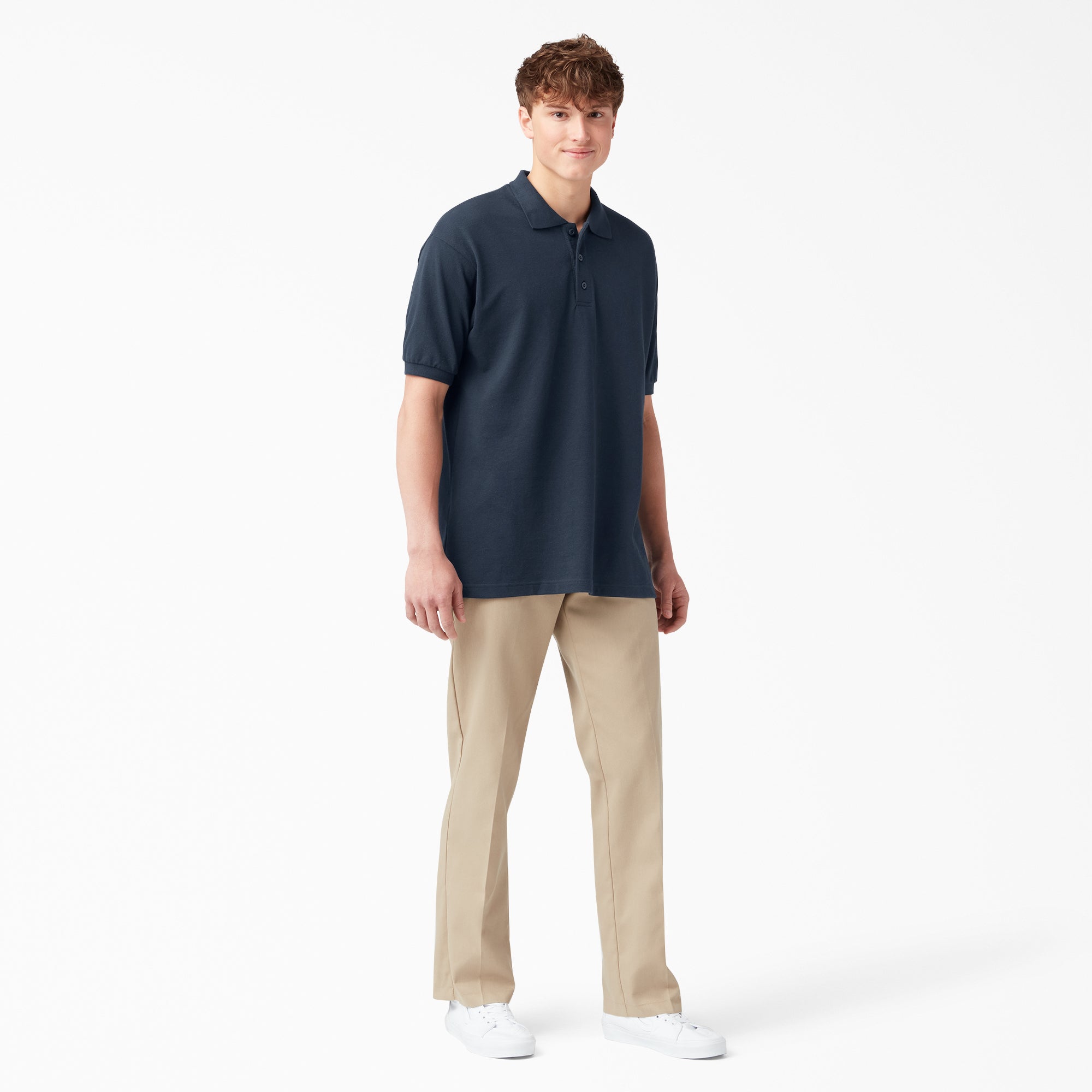 "Adult Size Piqué Short Sleeve Polo"