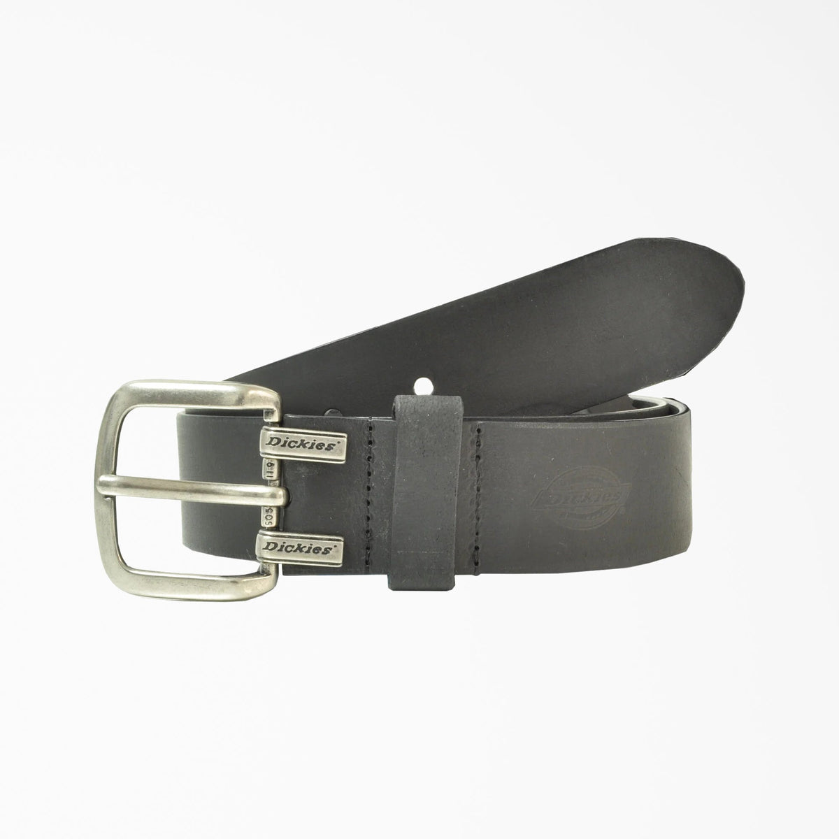 "Big & Tall Leather Cut Edge Logo Belt"