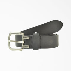 "Big & Tall Leather Cut Edge Logo Belt"