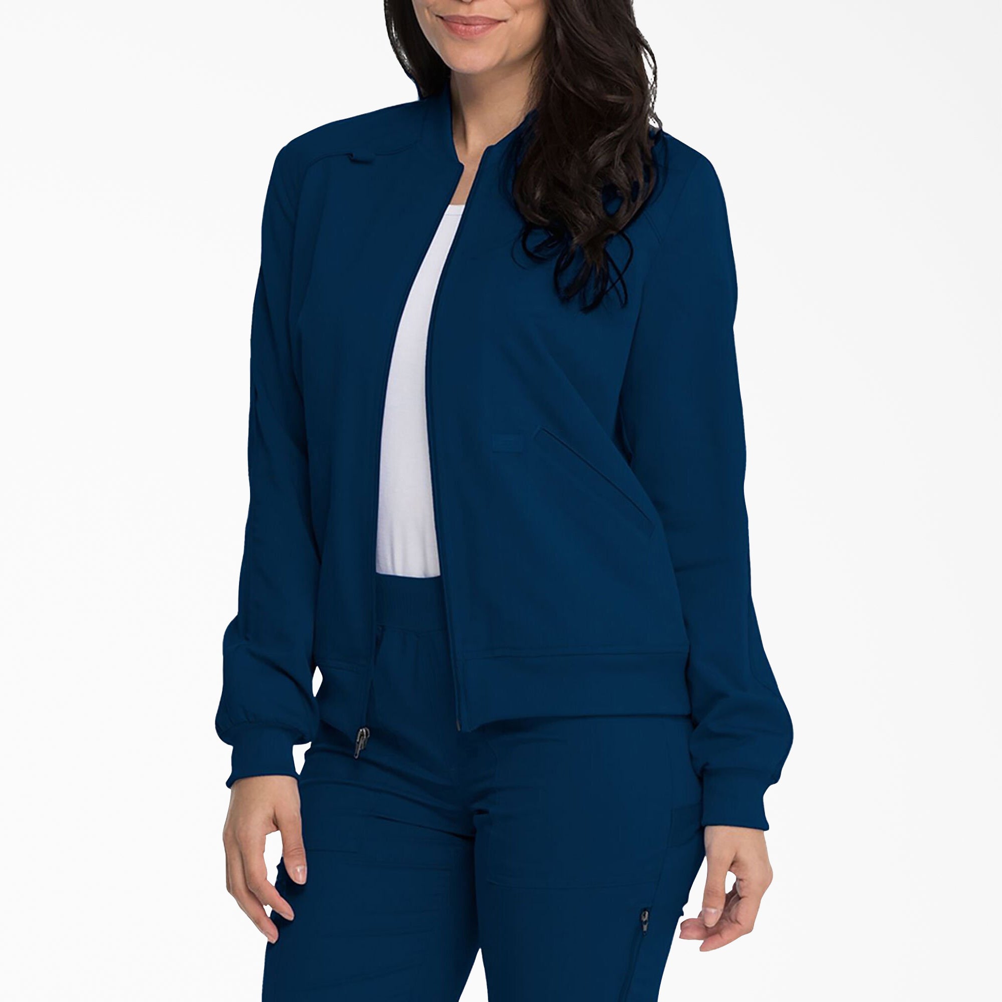 "Women's Balance Zip Front Scrub Jacket"