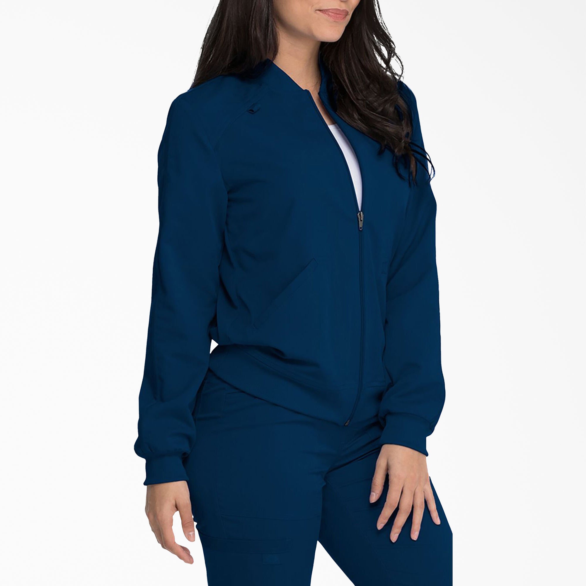 "Women's Balance Zip Front Scrub Jacket"