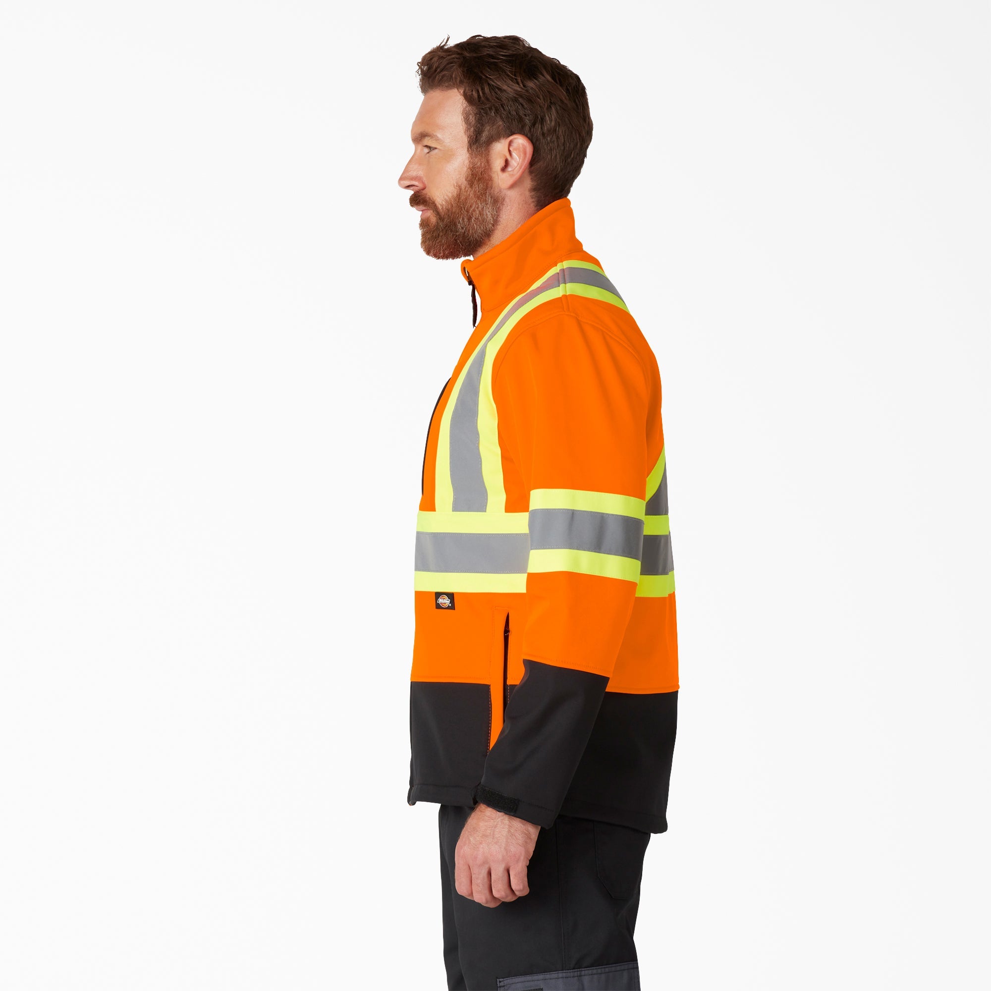 "Hi Vis Safety Softshell Jacket"