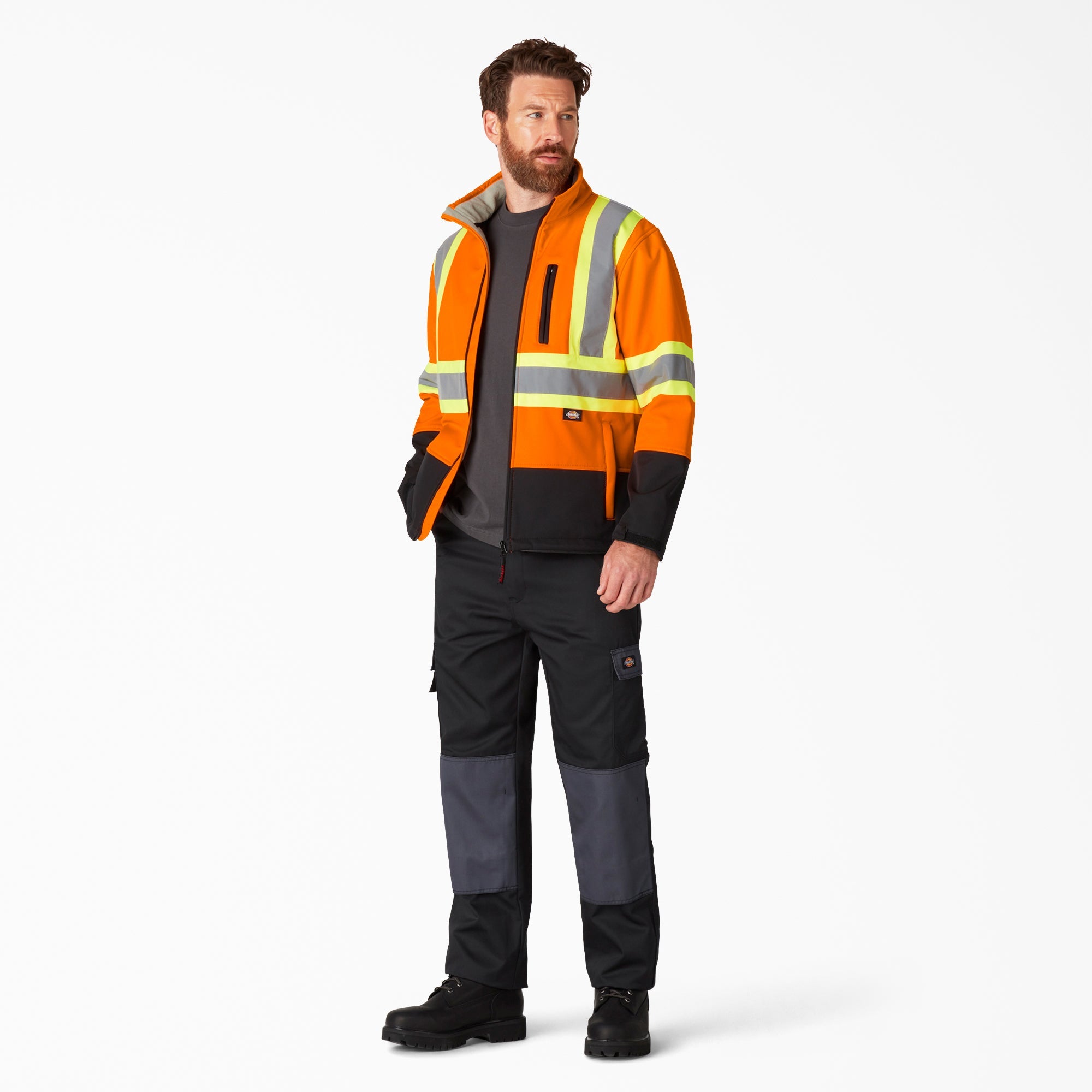 "Hi Vis Safety Softshell Jacket"