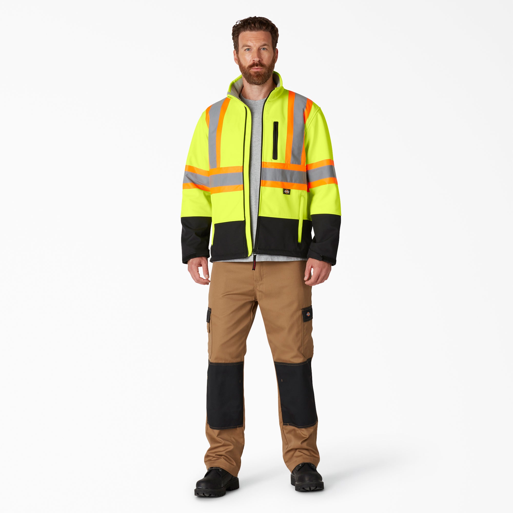 "Hi Vis Safety Softshell Jacket"