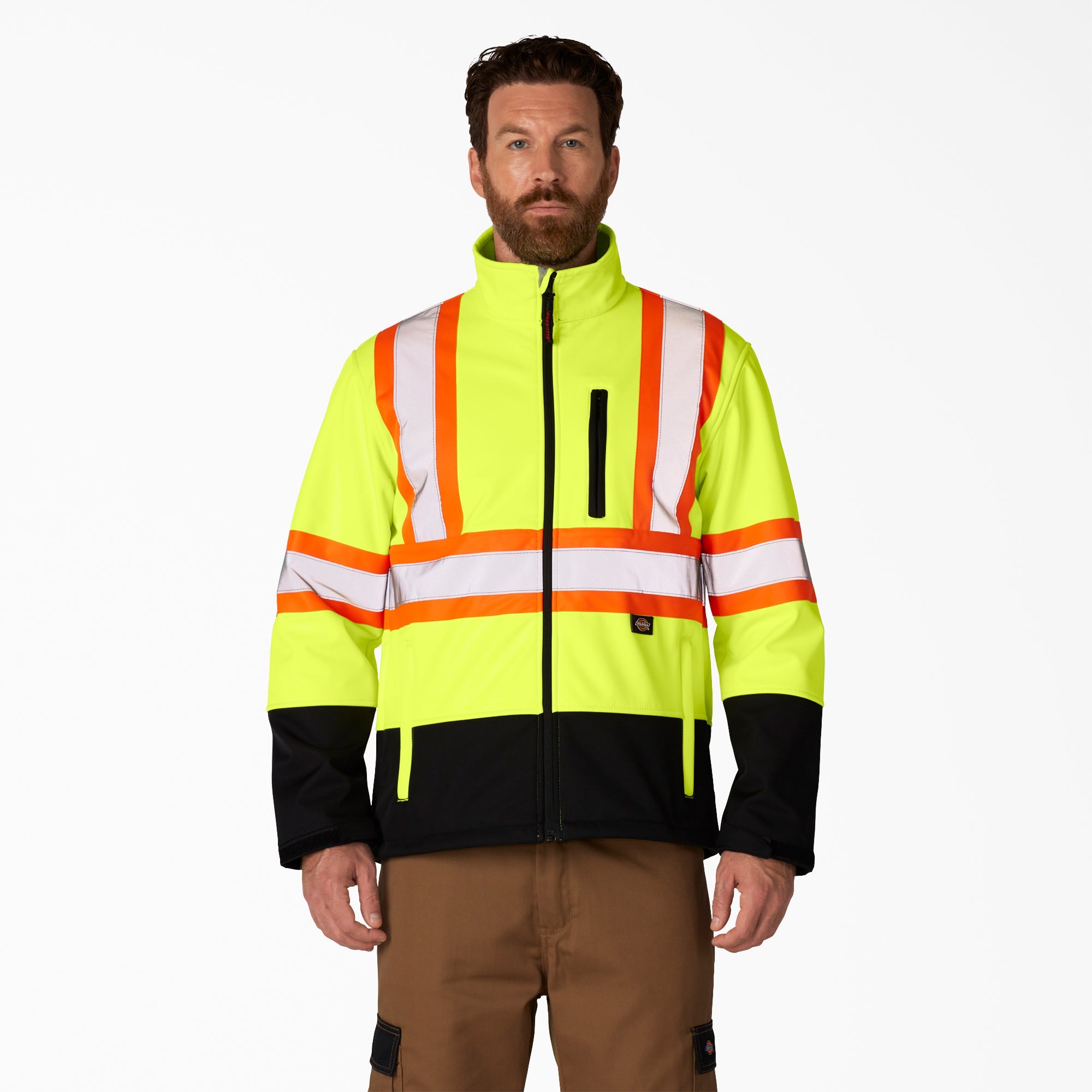 "Hi Vis Safety Softshell Jacket"