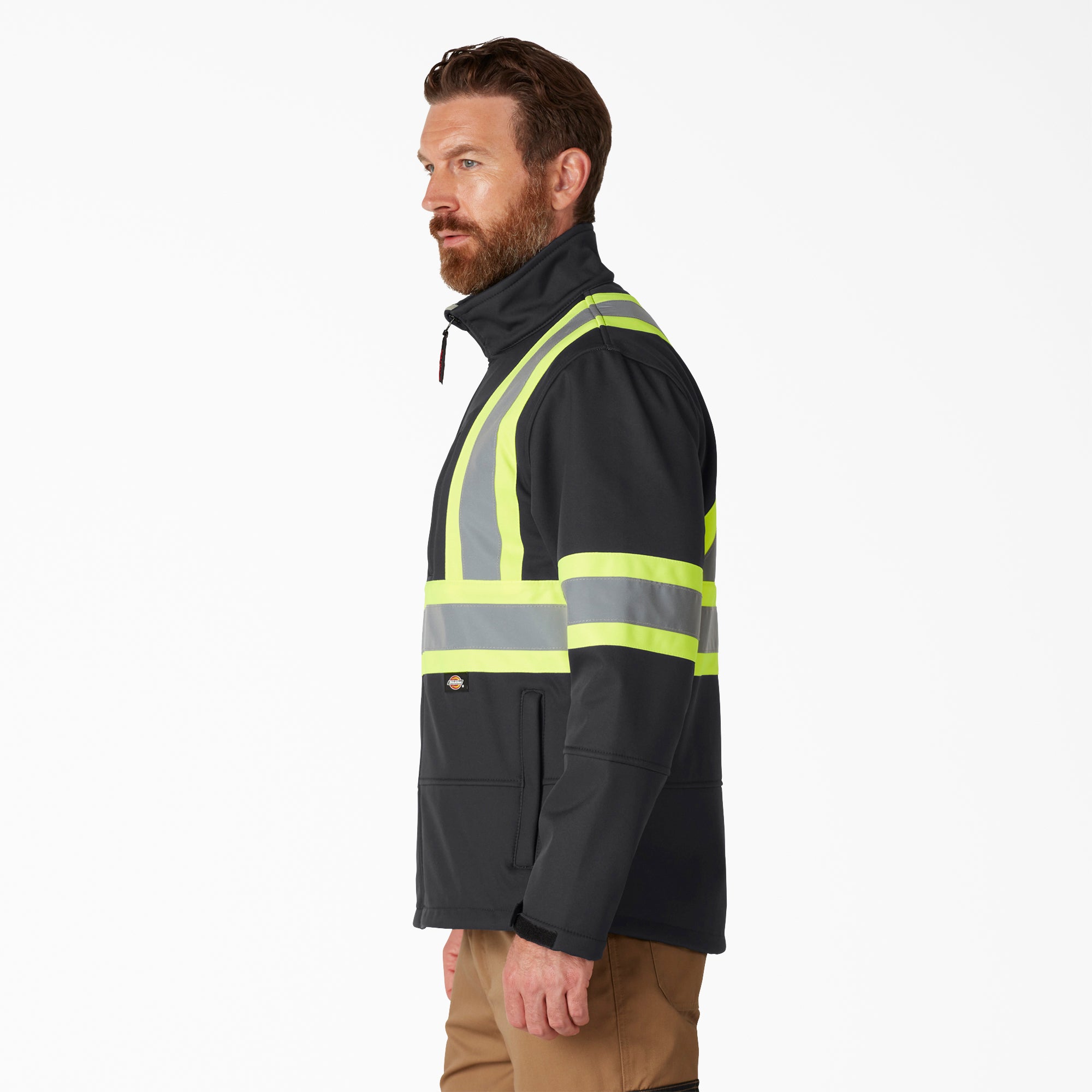 "Hi Vis Safety Softshell Jacket"