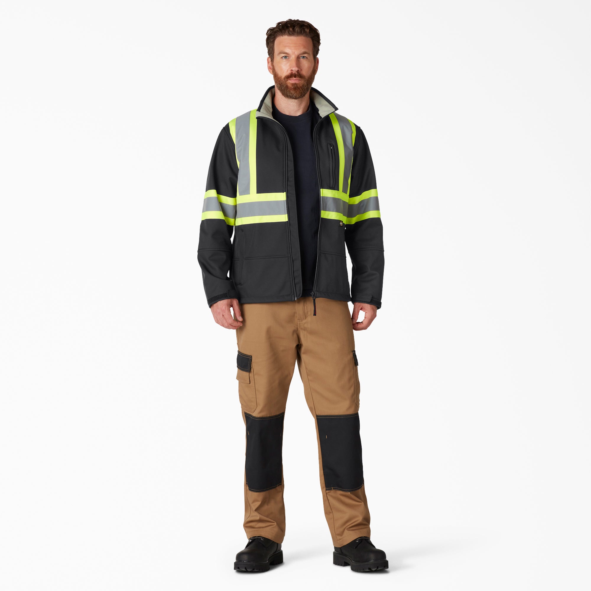 "Hi Vis Safety Softshell Jacket"
