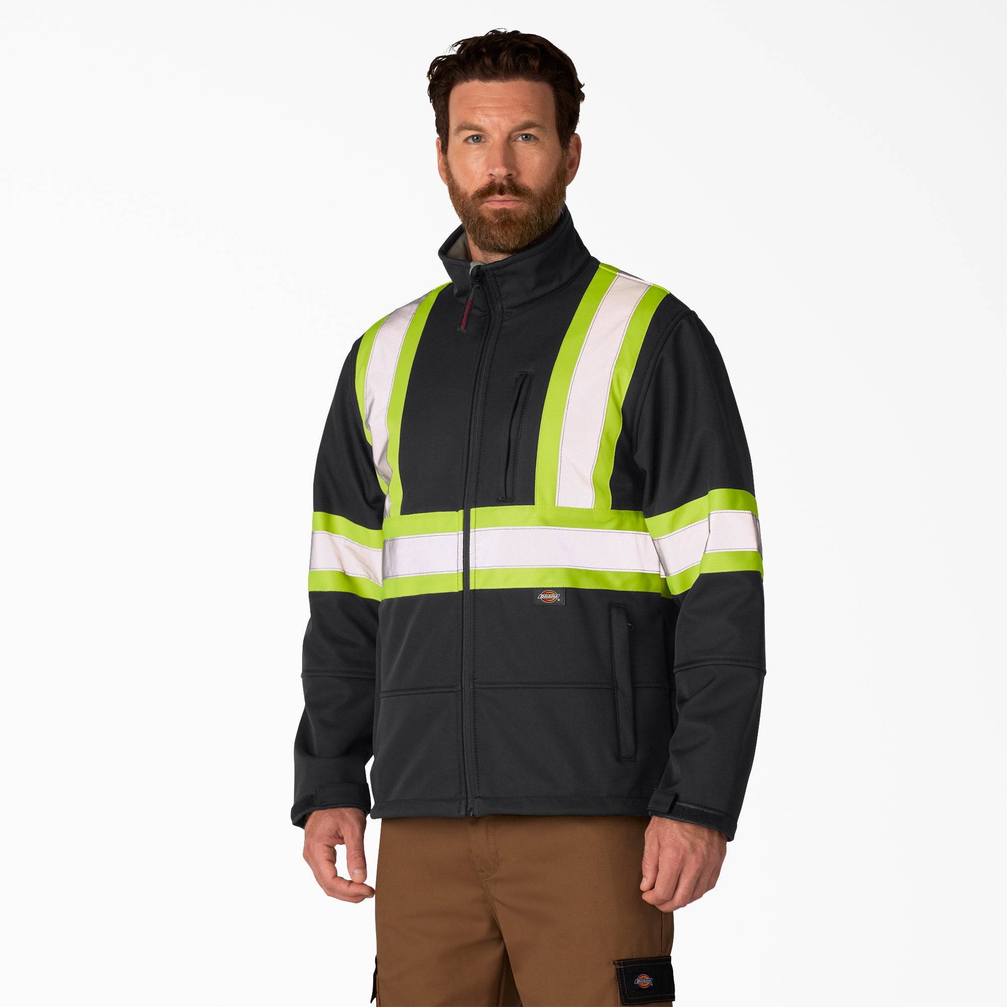"Hi Vis Safety Softshell Jacket"