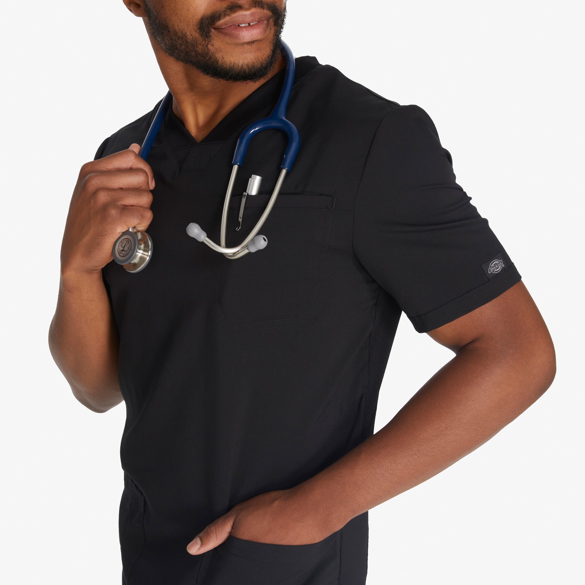 "Men's Balance V-Neck Scrub Top"
