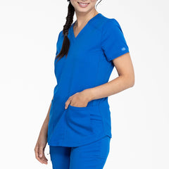 "Women's Balance V-Neck Scrub Top"