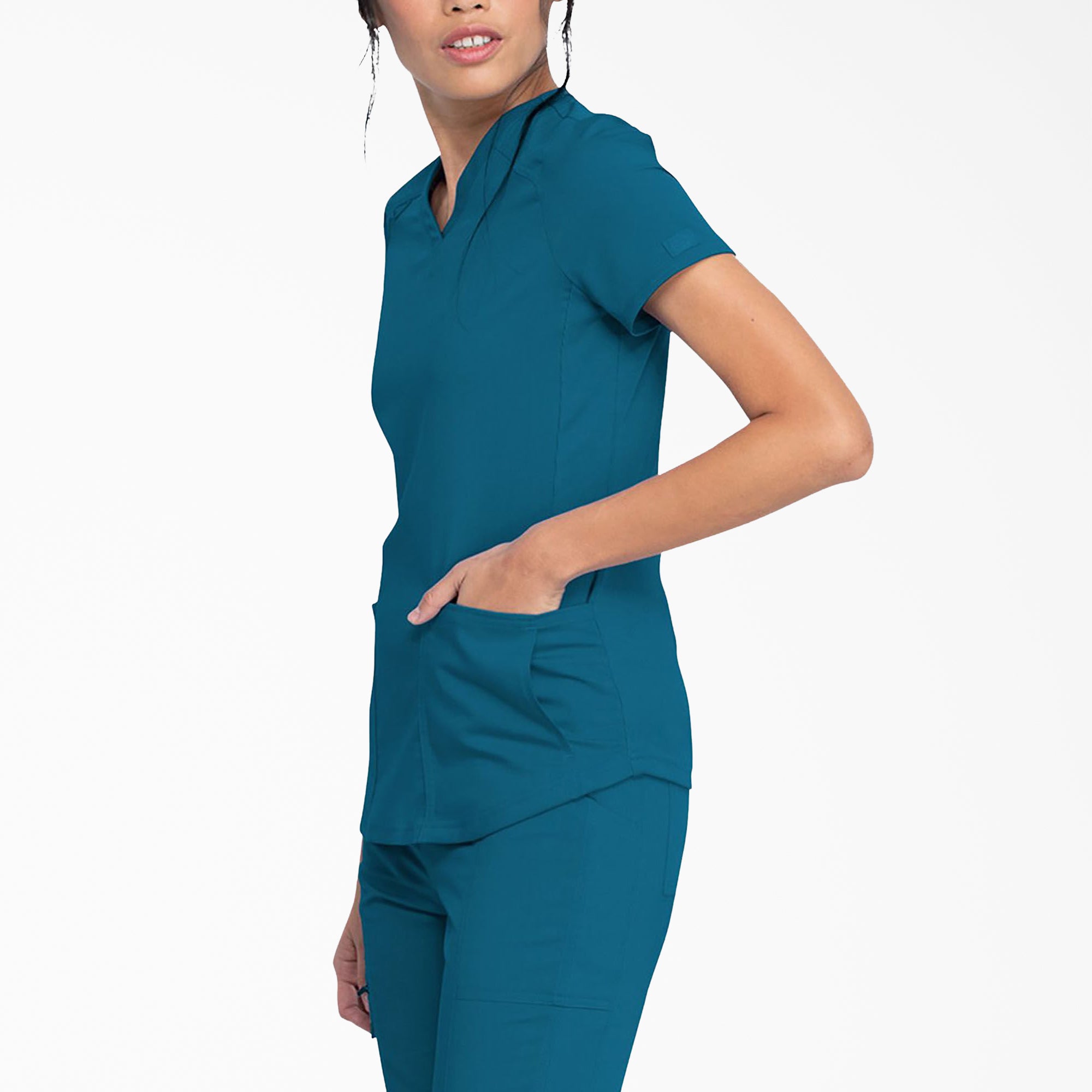 "Women's Balance V-Neck Scrub Top"
