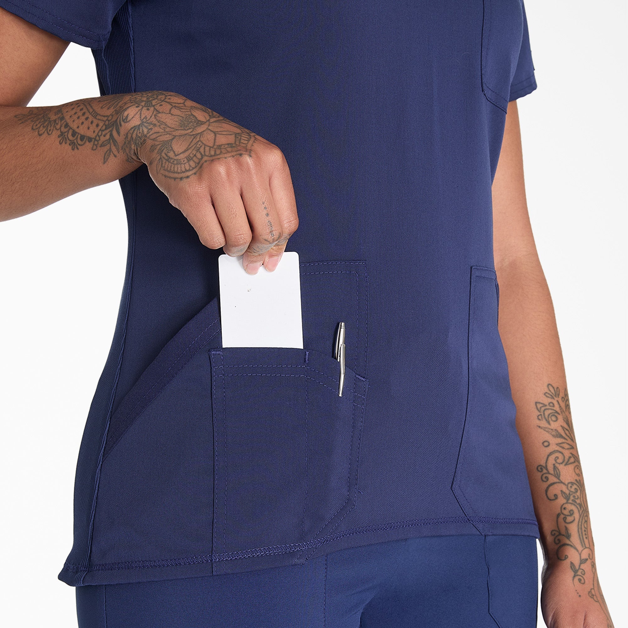 "Women's Balance V-Neck Scrub Top"