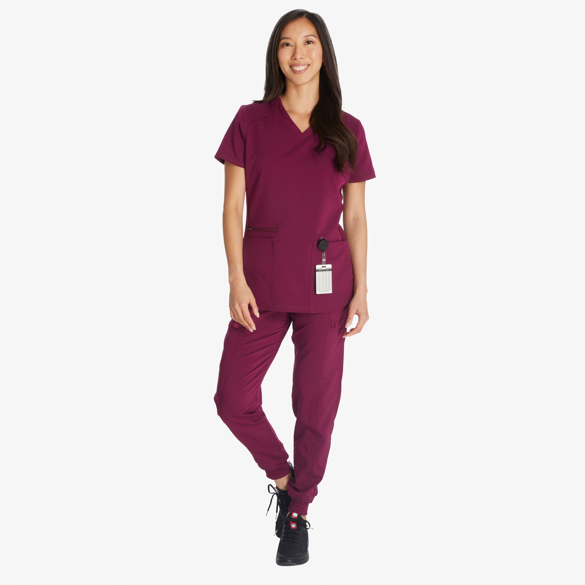 "Women's Balance V-Neck Scrub Top"