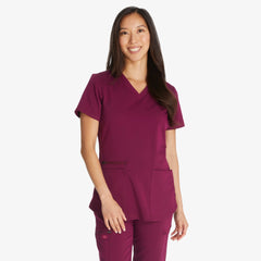 "Women's Balance V-Neck Scrub Top"