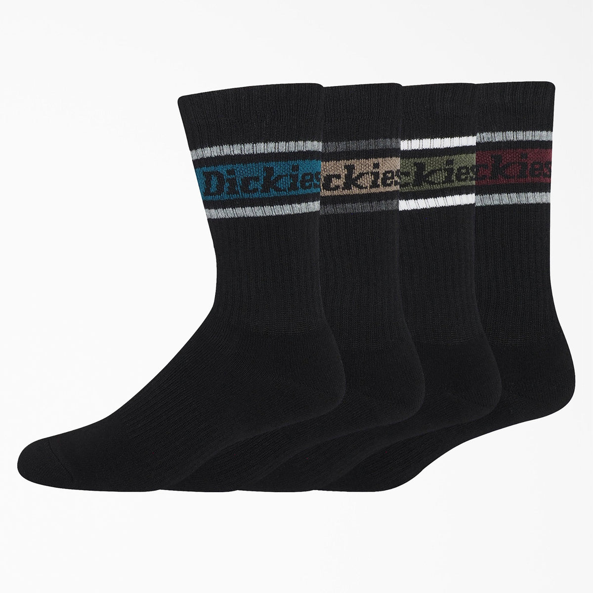 "Rugby Stripe Socks, Size 6-12, 4-Pack"