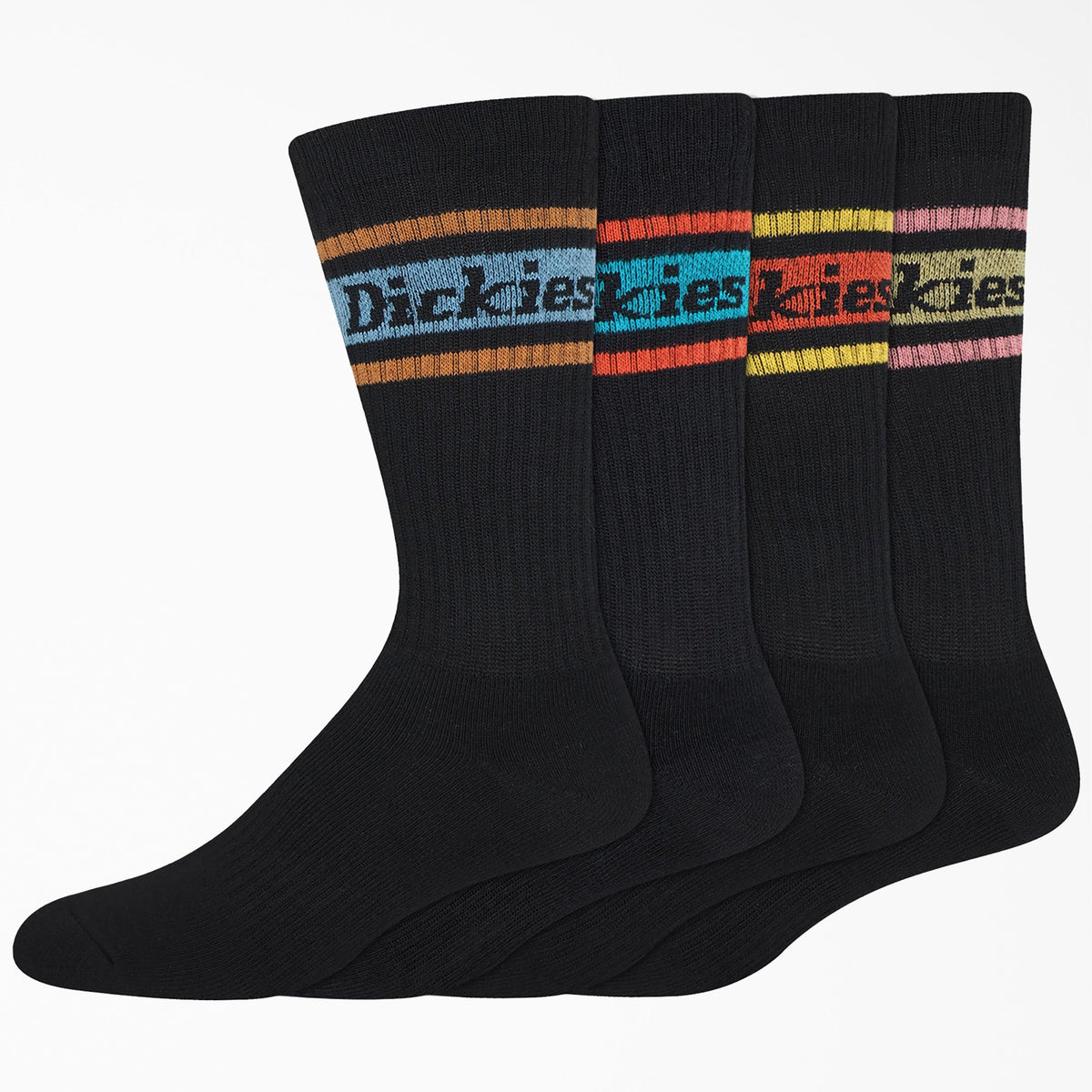 "Rugby Stripe Socks, Size 6-12, 4-Pack"