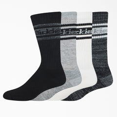 "Rugby Stripe Socks, Size 6-12, 4-Pack"