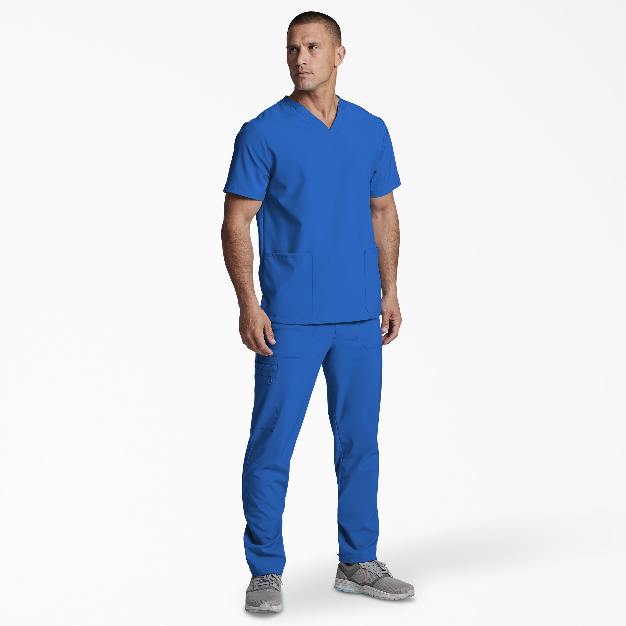 "Unisex EDS Essentials V-Neck Scrub Top"