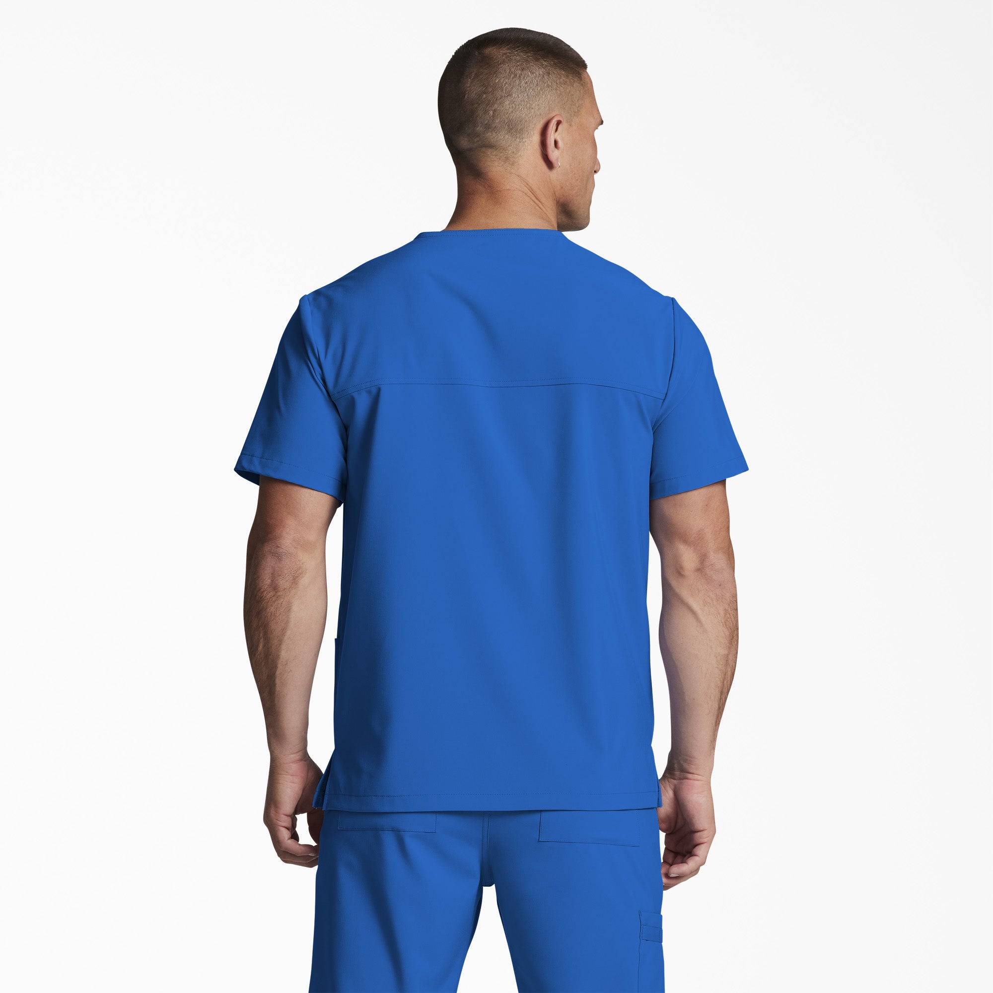 "Unisex EDS Essentials V-Neck Scrub Top"